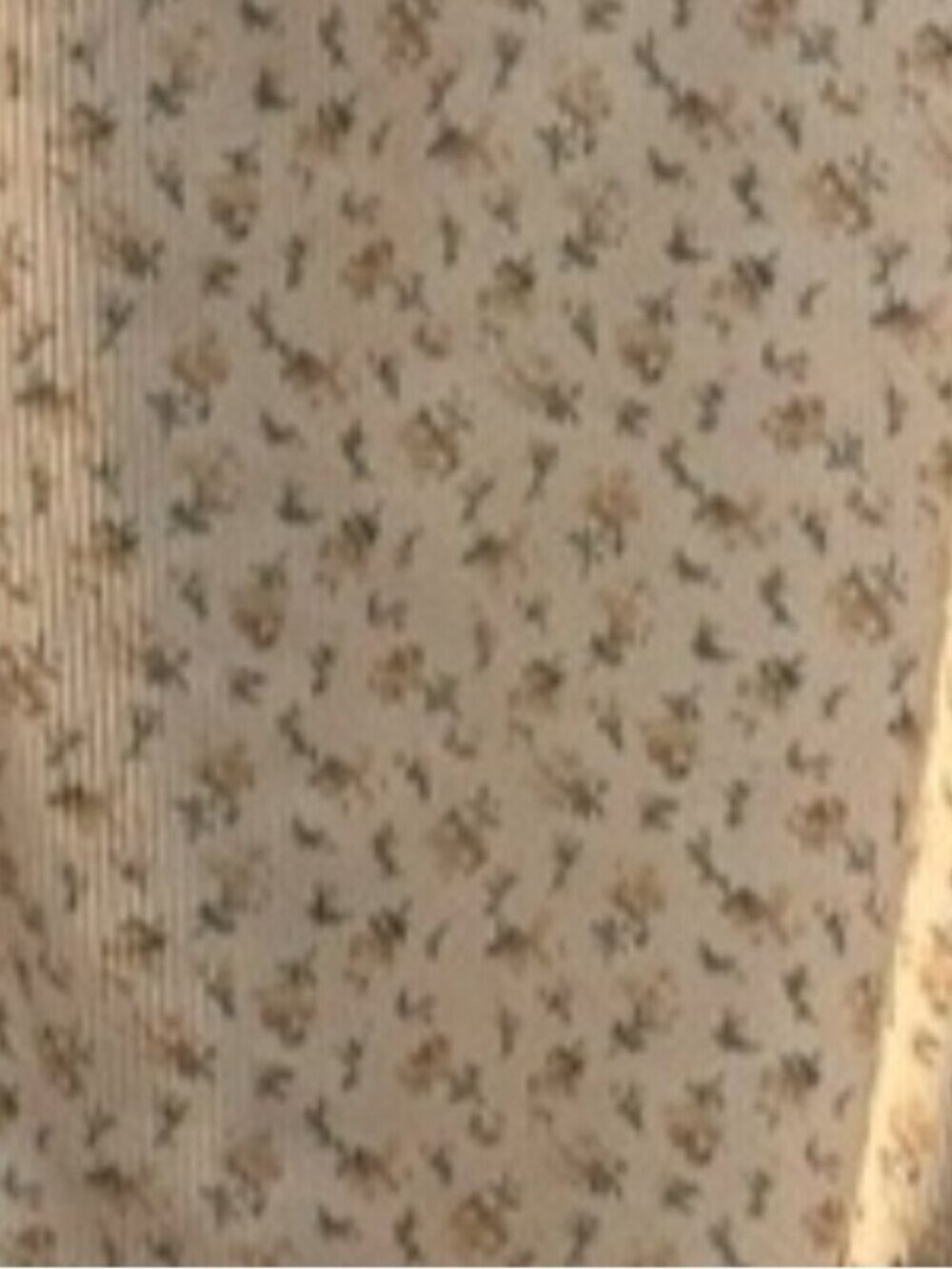 💜$2 Deals- Light Floral Medium Ruched Slip Dress in Cream